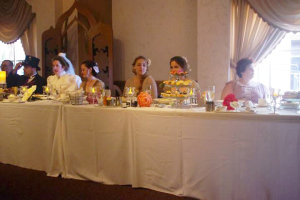 The wedding party table without sepia toning. Photo by James Sheridan. 