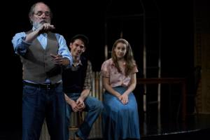 Mark Cartier, Luke Couzins and Hannah Daly in "Our Town"