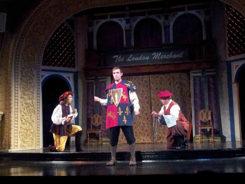 Ambien Mitchell, Max Waszak and Ryan Simpson in The Knight of the Burning Pestle